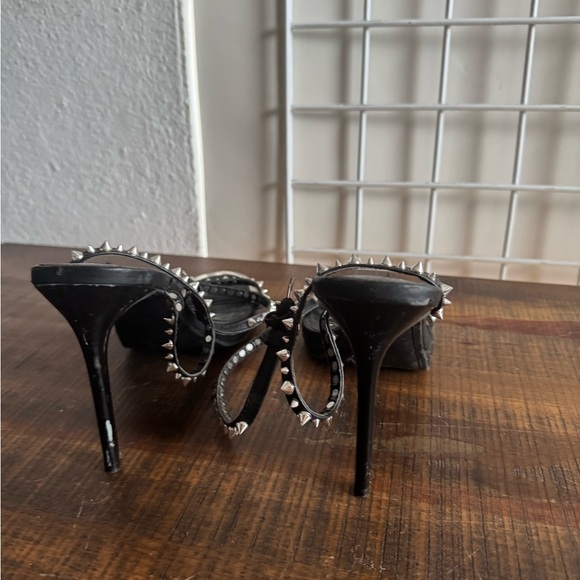 DKNY Black and Silver Studded Heels - Picture 5 of 6